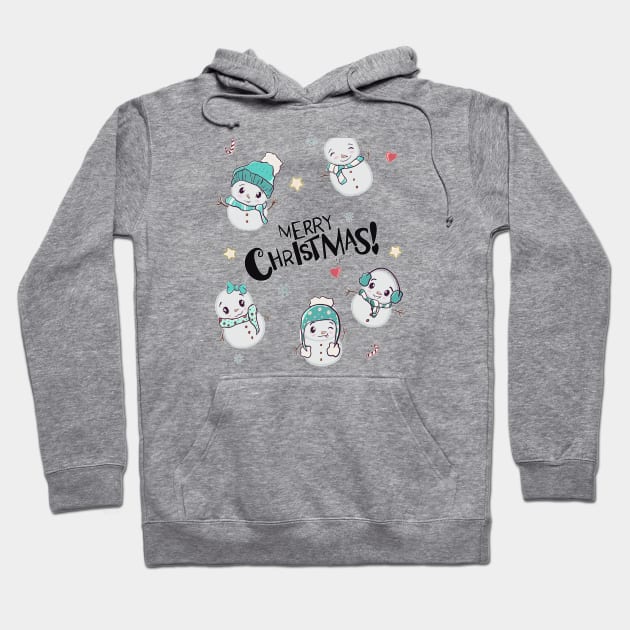 Funny and Kawaii Christmas Hoodie by KyasSan